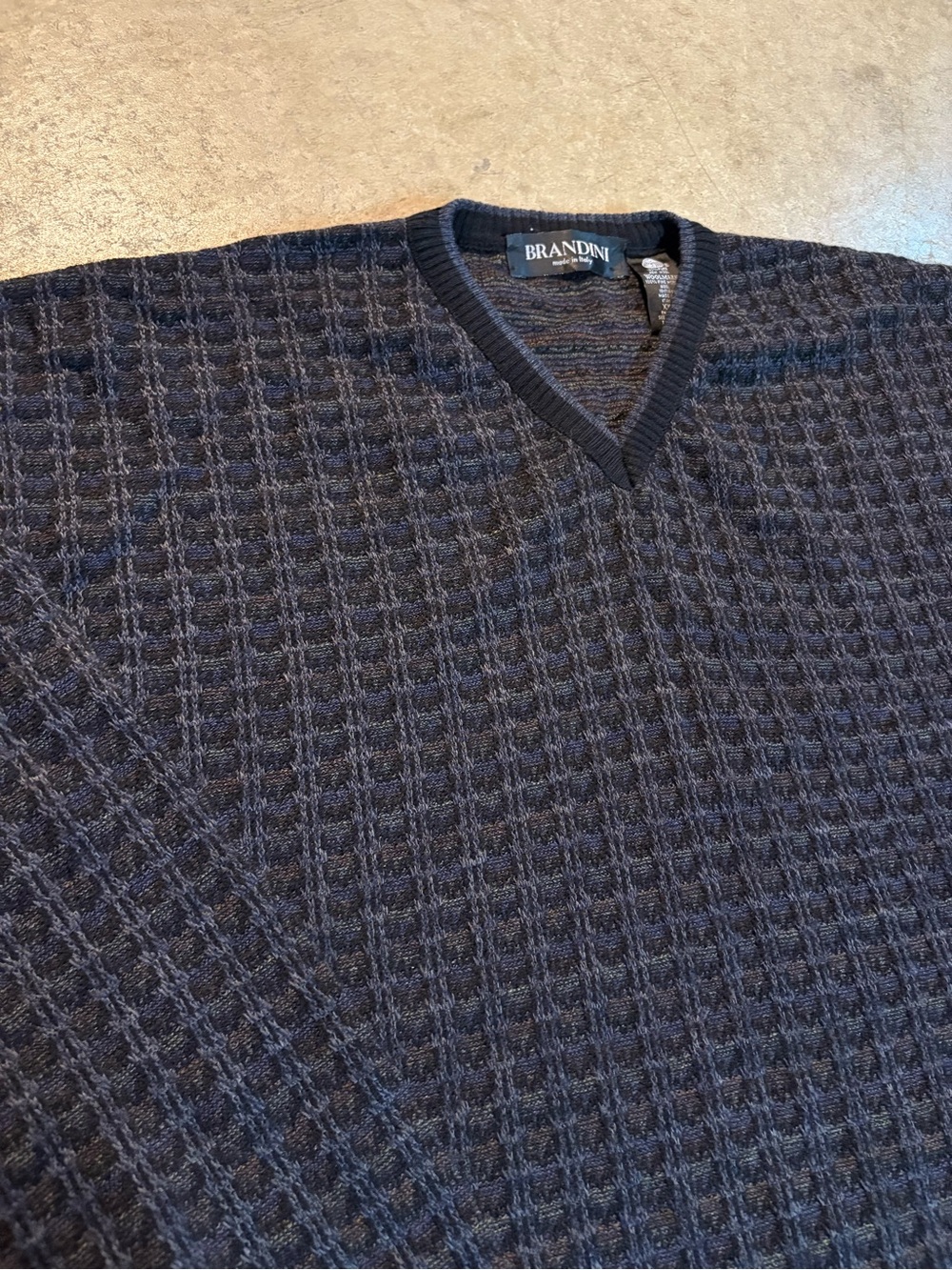 Brandini Italy 100% Merino Wool Sweater Mens XXL Woolmark Made In Italy